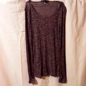 Miley Cyrus marble pattern long sleeve top